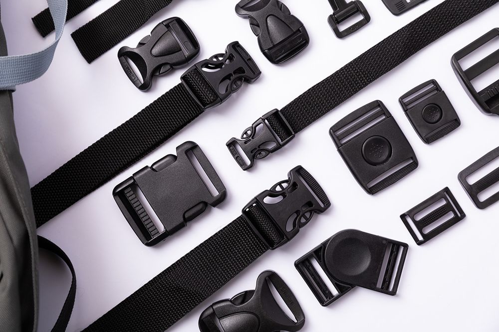 Нога площадная на дно сумки пластик Gamma FB340 (42 мм) 52х42х7 мм, 100 шт, черный