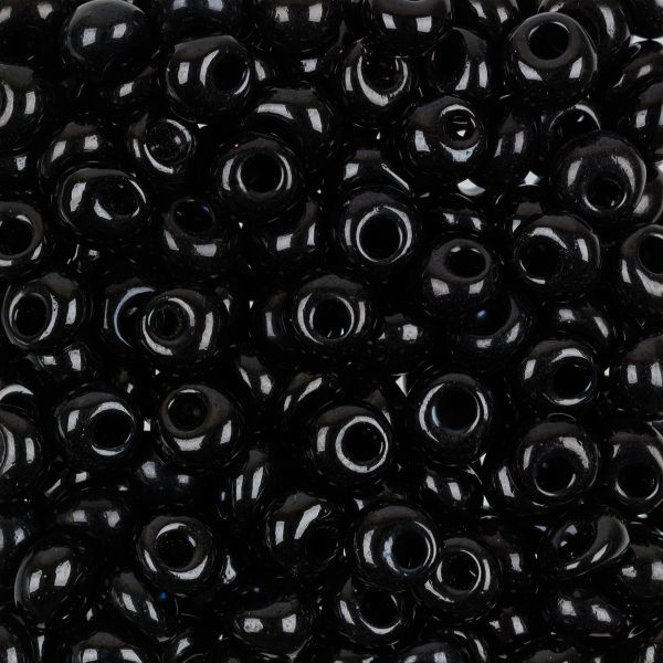 Бисер Preciosa Drops 2/0 (6 мм), 50 г, 23980 черный, 311-11001