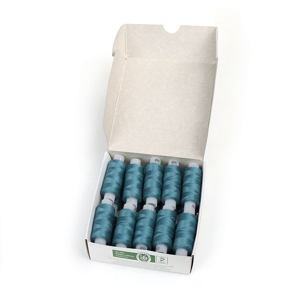 Нитки армированные ПНК им.Кирова 45ЛЛ, бытовые, 200 м / 20 кат., 2611 зеленая бирюза