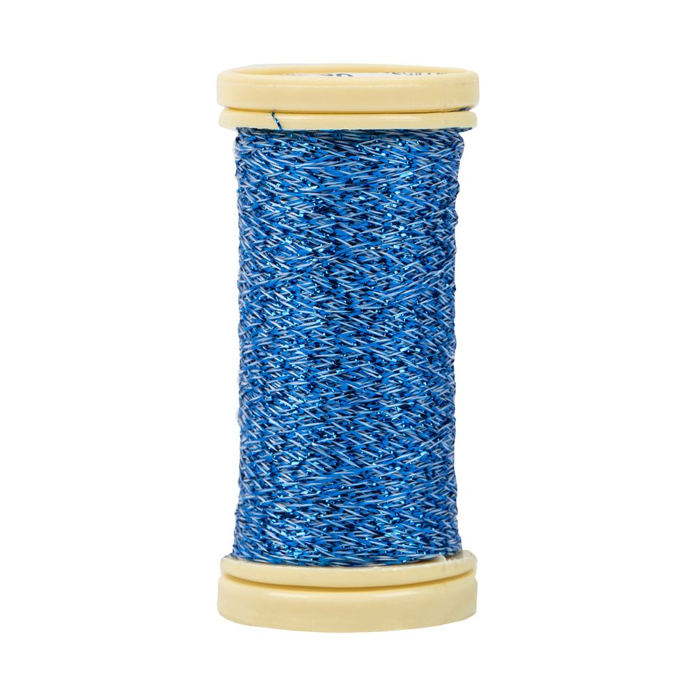 Мулине Gamma металлик M 5 мотков по 50 метров, M-137 белый/яр.голубой, Gamma BRILL