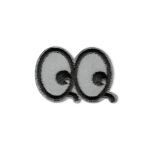 Термоаппликация свет.кл, пр. Глаза серебр. 1шт, Prym