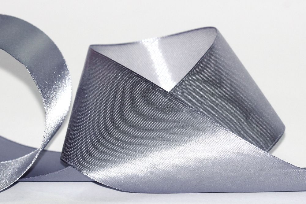 Лента атласная 1-сторонняя 50.0 мм / 33±2 метра, 088 стальной, Gamma