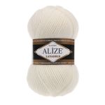 Пряжа Alize (Ализе) Lana Gold / уп.5 мот. по 100 г, 240м, 062 молочный A