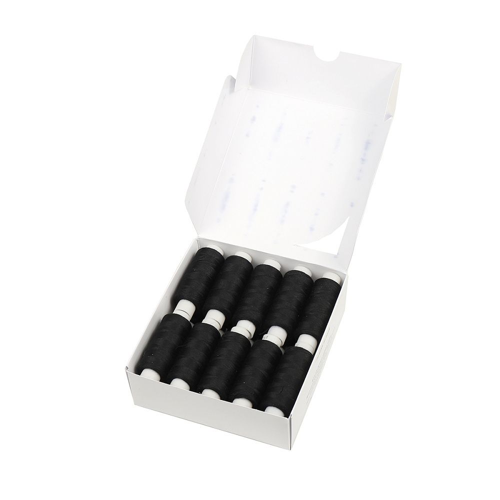 Нитки армированные ПНК им.Кирова 45ЛЛ, бытовые, 200 м / 20 кат., 6818 черный