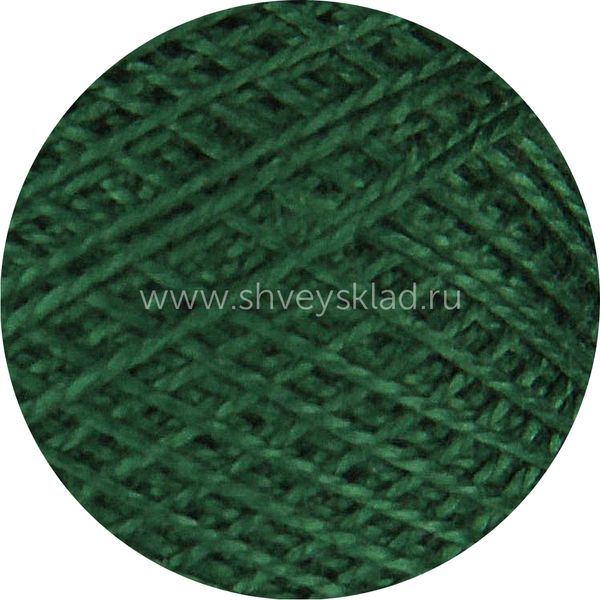 Пряжа ПНК им.Кирова Ирис / уп.20 мот. по 25 г, 150м, 3807 темно-зеленый