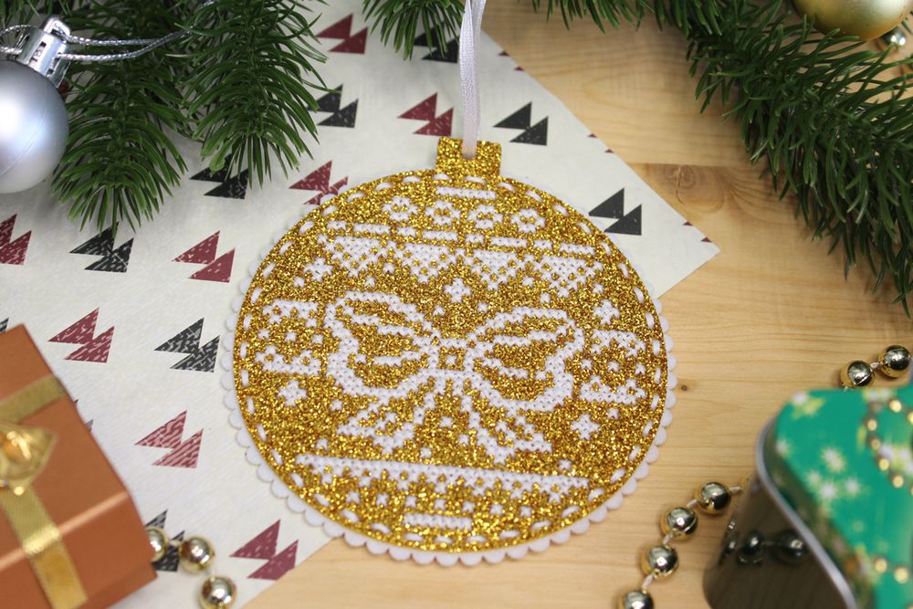 Набор для вышивания нитками МП Студия (Жар-птица), Золотой подарок, 11х10 см