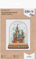 Набор для вышивания нитками Klart, Волшебный замок, 17х13.5 см