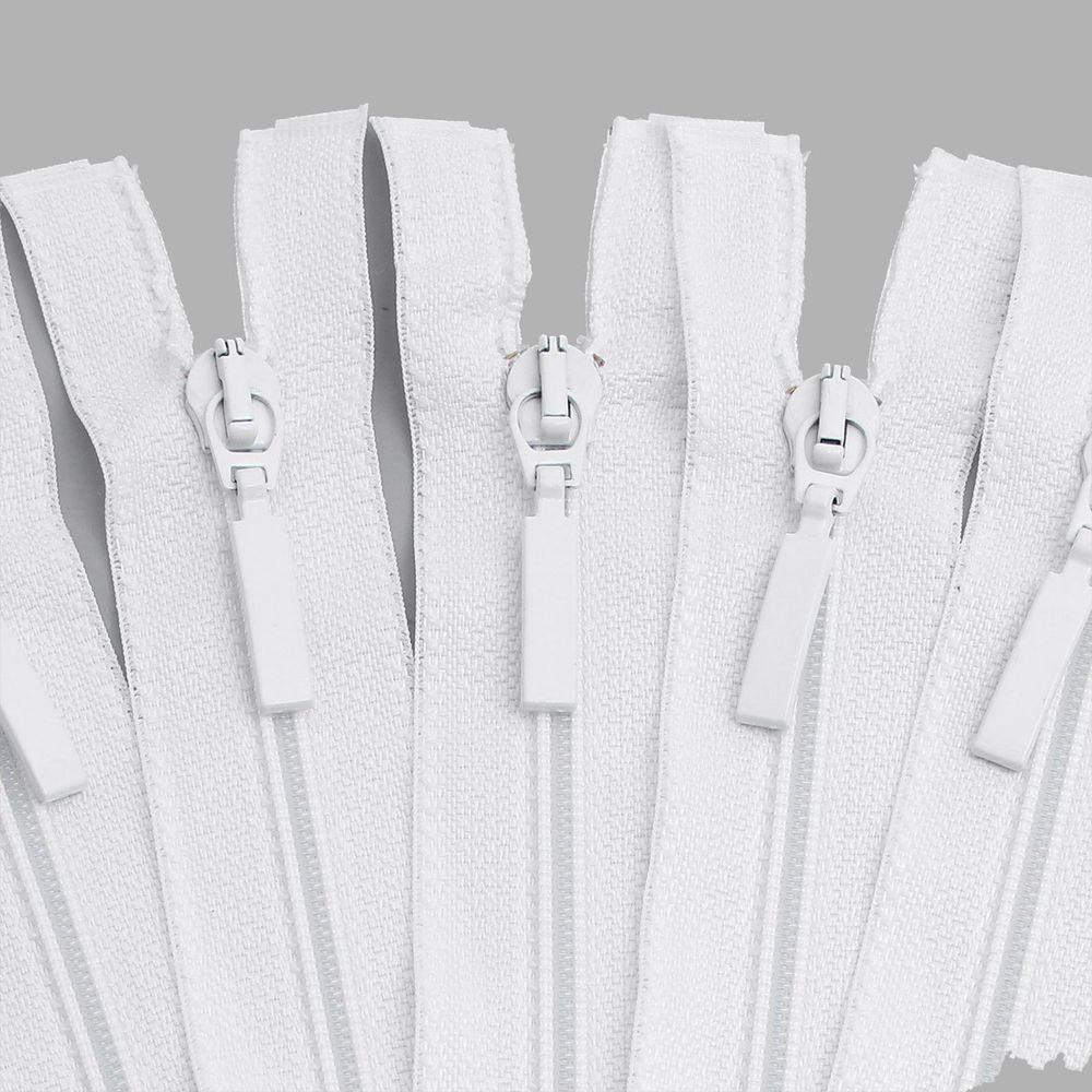 Молния спираль (витая) Arta Т5 (5 мм) 1 зам., разъем., 60 см, цв. 501 белый, уп.5 шт