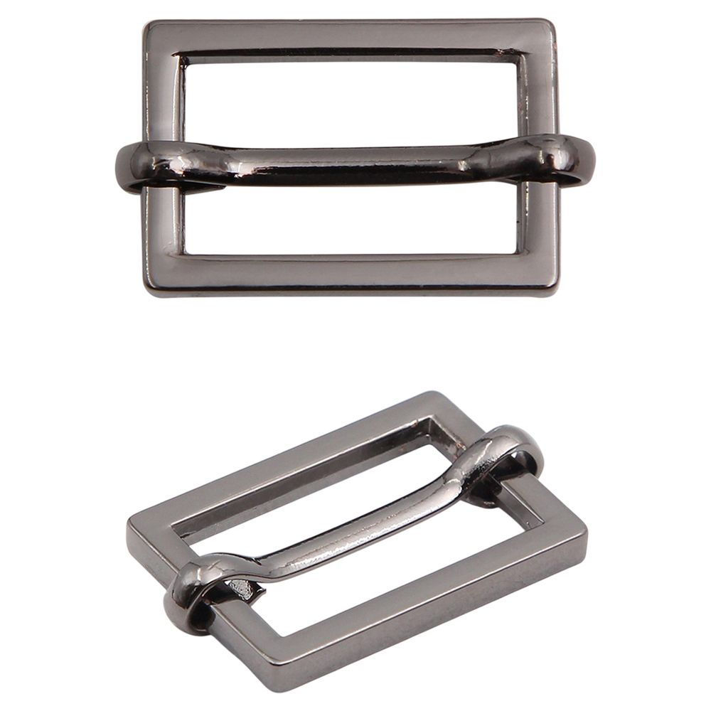 Рамка регулировочная металл литая с подвижной планкой 20 мм /25х17 мм, ⌀2.5 мм/, чер.никель, 4 шт