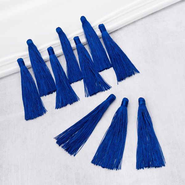 Кисть шторная l=10 см, полиэстер, 10 шт, 3 василек, CL-034