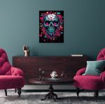 Картина по номерам Фрея PNB/PMC-277, Череп. Поп-арт, (цветной холст) 40х30 см