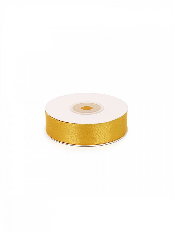 Лента атласная 1-сторонняя 20.0 мм / 22.5±1 метра, 3016 т.желтый, Magic4Hobby