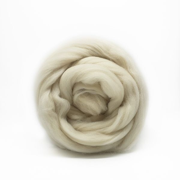 Шерсть для валяния Троицкая Гребенная лента п/тонкая 1х100 г (29 мкр), 0166 суровый