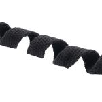 Шнур плоский плетеный х/б ⌀15.0 мм / 20 метров, цв.3 черный