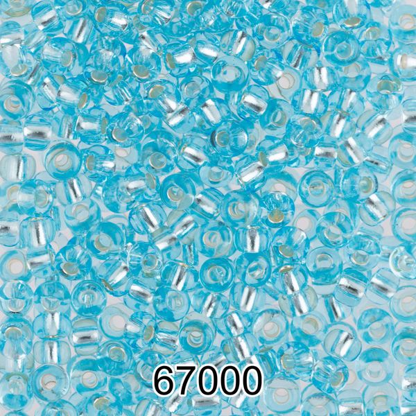 Бисер Preciosa 10/0 (2.3 мм), 500 г, 67000 (Ф272) св. бирюзовый