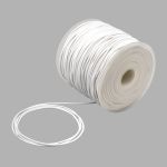 Резинка шляпная (шнур эластичный) ⌀1.5 мм / 100 метров, 0370-0301, белый