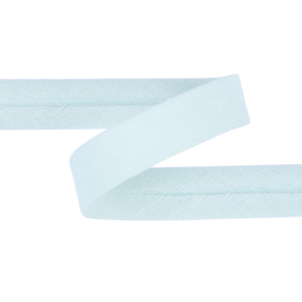 Косая бейка хлопковая 15 мм / 5 шт по 5.4 метра, №182 св.св.голубой, Gamma GK-15C
