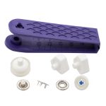 Кнопка рубашечная (джерси) имитация стежка 12.0 мм, синий Prym 390611