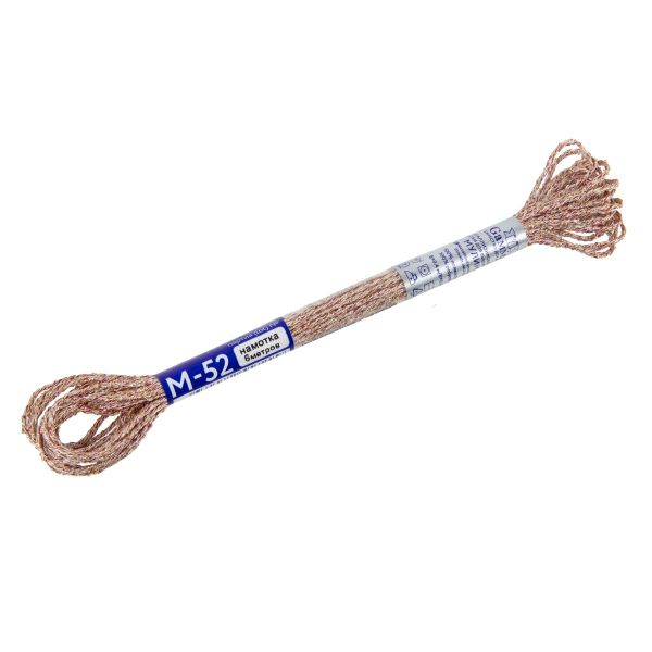 Мулине Gamma металлик NM 12 мотков по 6 метров, M-52 белый/красный/золотистый, Gamma MOULINE