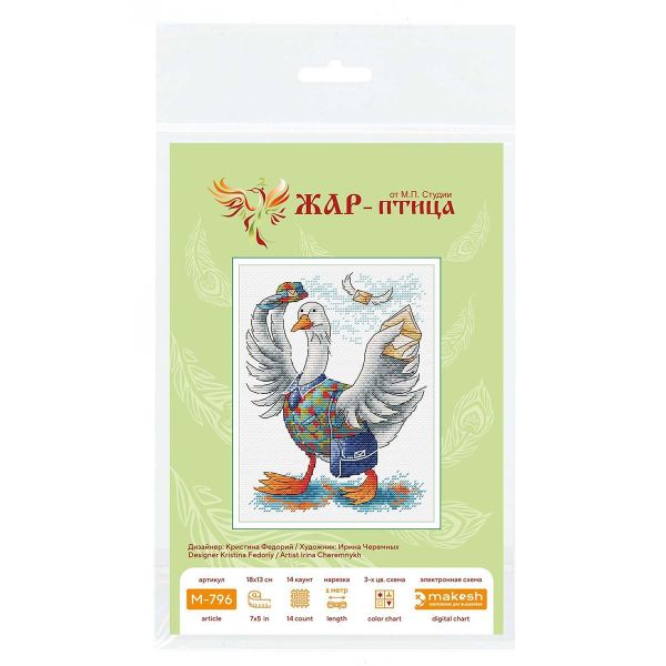 Набор для вышивания нитками МП Студия, Хорошие вести 18х13см