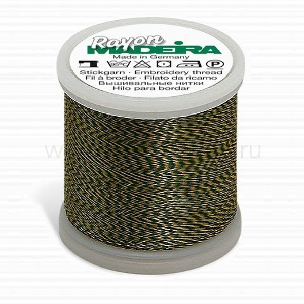 Нитки вышивальные Madeira Rayon №40, 200 м, цв. 2211, 9840, 5 катушек