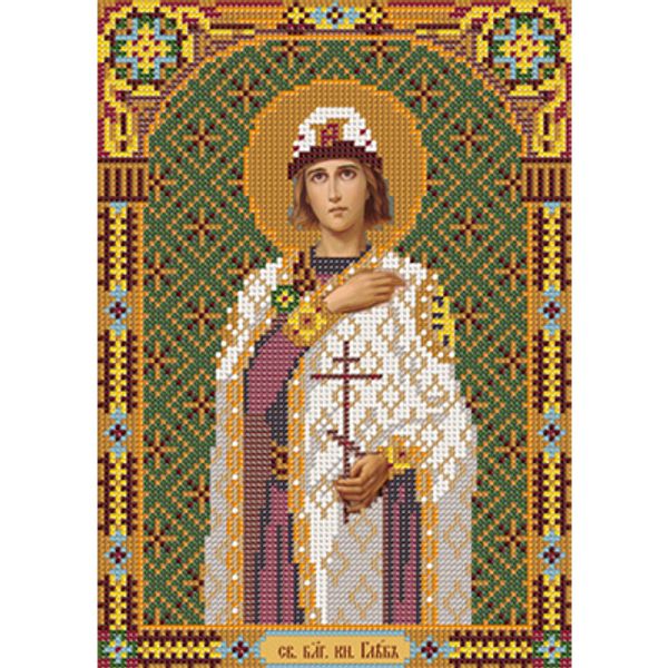 Набор для вышивания бисером Нова Слобода, Св. Блгв. Князь-страстотерпец Глеб 18х25 см