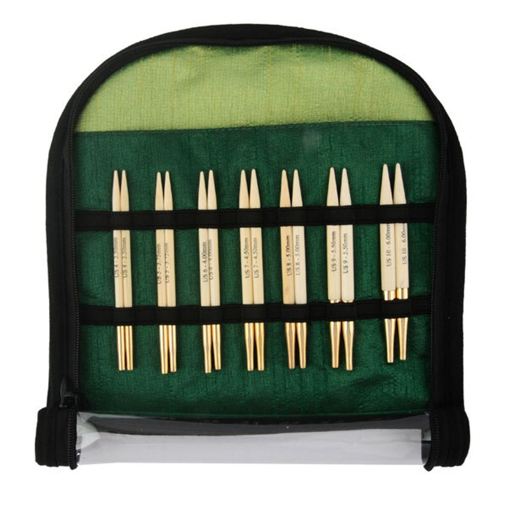 Набор укороченных съемных спиц Knit Pro Bamboo Special Interchangeable Needle Set, 22565