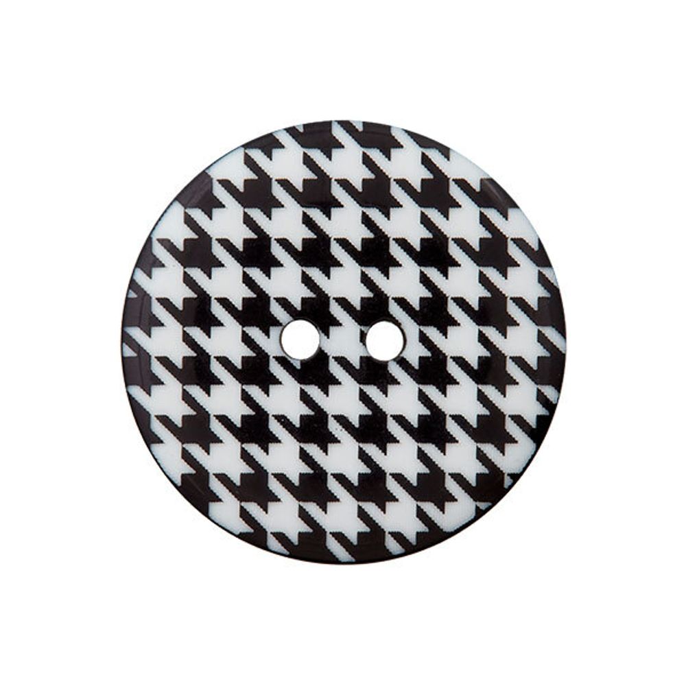 Пуговицы 2 прокола 15мм, пластик, черный, Union Knopf by Prym, U0453374015008001-22, 1 шт