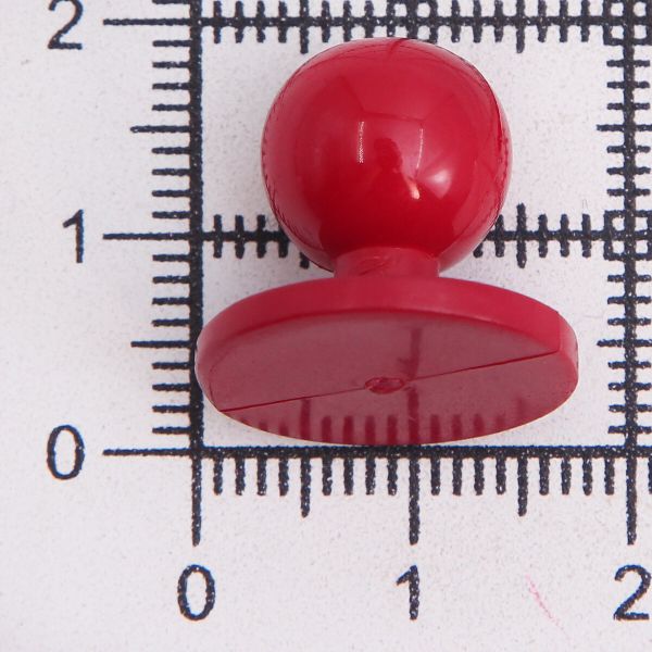 Пуговицы Пукли для поварских курток 12 шт, 10мм (d основания=18мм, h=16мм) (бордовый)