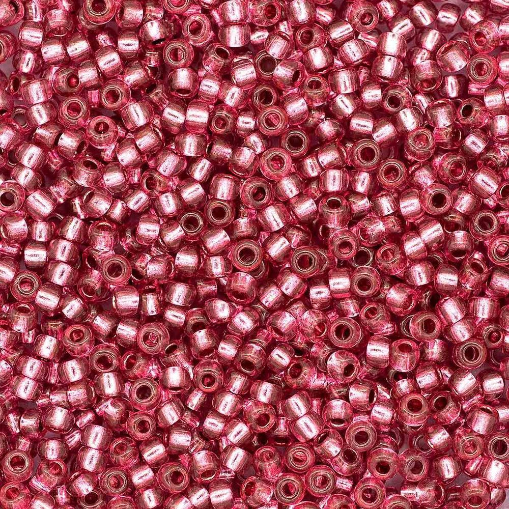 Бисер Preciosa цветной с серебр.центром 10/0 (08298), круг.отв., 500гр