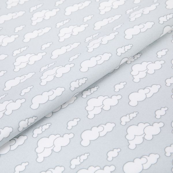 Ткань для пэчворка Peppy Молочные сны фланель, отрез 100х110 см, 175 г/м², МС-21 серый, Peppy