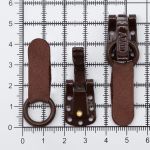 Крючок шубный Hobby&Pro 20 мм, 5 шт, 8017 средне-коричневый