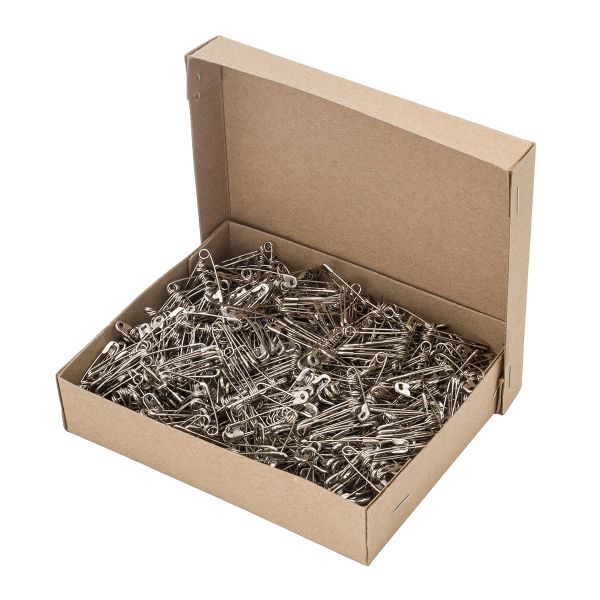 Булавки английские l=28 мм, никель, 1000 шт, С-56