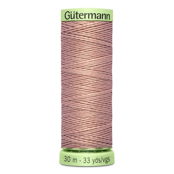 Нитки отделочные Gutermann Top Stitch, 30м, 991 розово-бежевая пудра, 5 катушек
