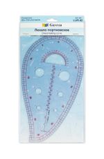 Лекало портновское толщ. 2 мм, 13.8 см, 25 см, Gamma LUR-02