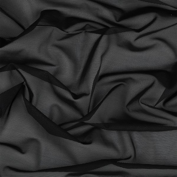 Сетка бельевая эластичная утягивающая 140 г/м², шир.160 см / 25 кг (1 кг = 5 метров), OLG031.170, цв.170 черный /OLG031.170/