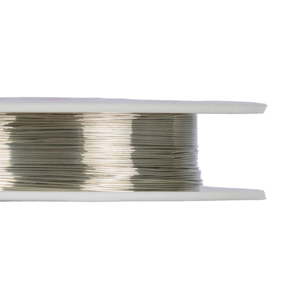 Проволока для бисера ⌀0.25 мм, 120 метров (12х10 метров), 02 серебро, Zlatka DG-025