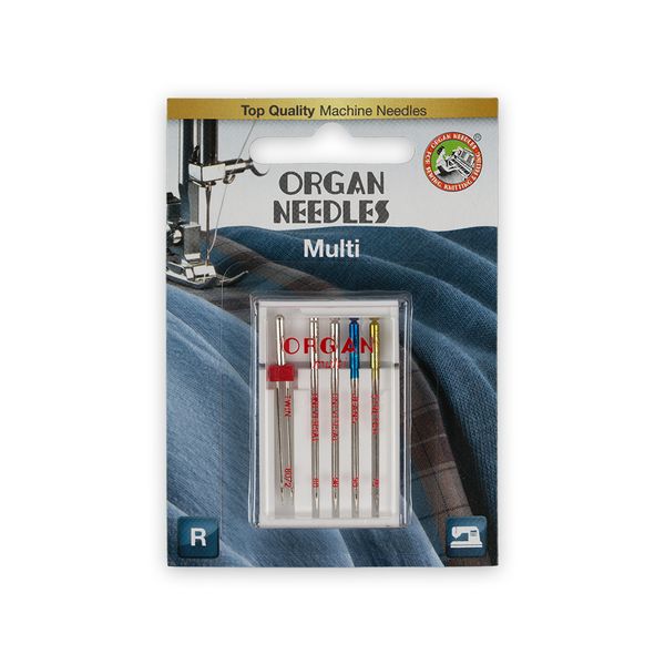 Иглы для швейных машин набор 130/705 H, №75-90, MULTI, 5 игл, 5115000BL, ORGAN