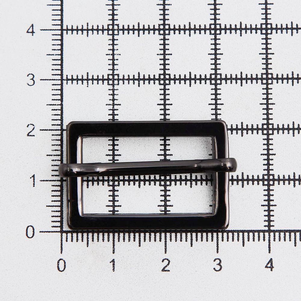 Рамка регулировочная металл литая 25 мм (31х21 мм, ⌀3 мм), чер.никель, 4 шт