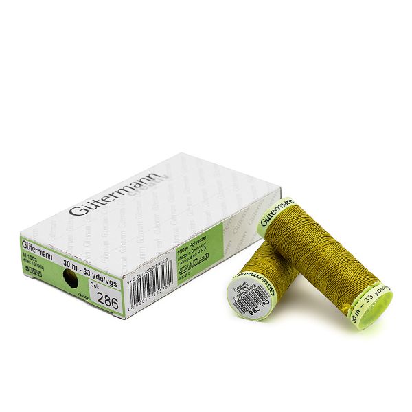 Нитки отделочные Gutermann Top Stitch, 30м, 286 карри, 5 катушек