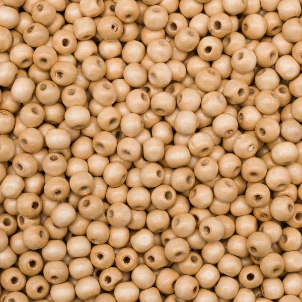 Бусины дерево ⌀10 мм, 500 г, нат/дерево, 7704355