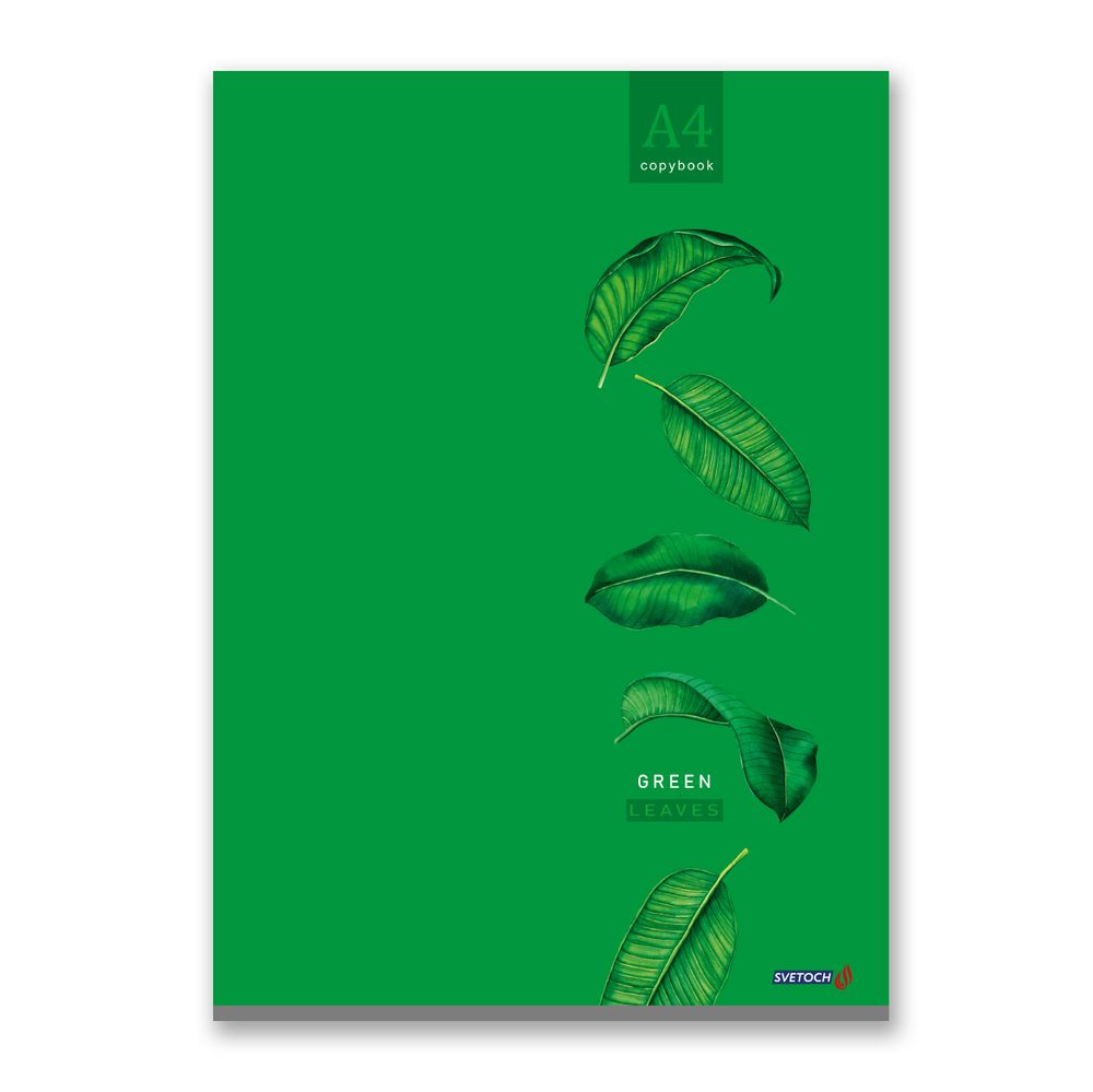 Тетрадь ученическая общая, A4 96 л. на скобе 65 г/м², белизна 100%, 6 шт, клетка, 000466 Зелёный отпуск, Светоч 96ТСК4_0_2_1