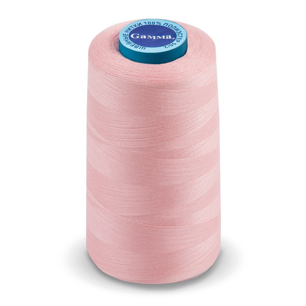 Нитки универсальные Gamma 50/2, 4570 м (5000 ярд) / 1 кат., 154 розовый