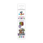 Карандаш (набор) металлик, заточенный 8х6 цв, Kanzy MCP-4006