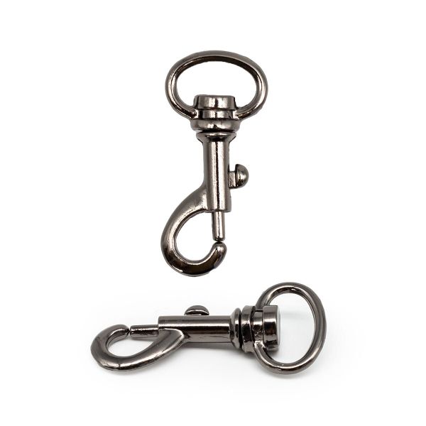 Карабин металл 19.0 мм (53х24 мм), чер.никель, 10 шт