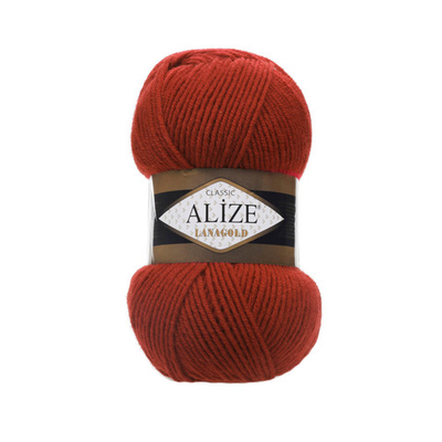 Пряжа Alize (Ализе) Lana Gold / уп.5 мот. по 100 г, 240м, 036 терракот A