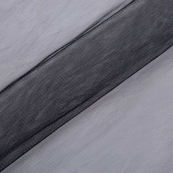 Фатин мягкий (Еврофатин) 20±1 г/м², 200х160 см, 100% нейлон, 02 черный, Gamma FTS