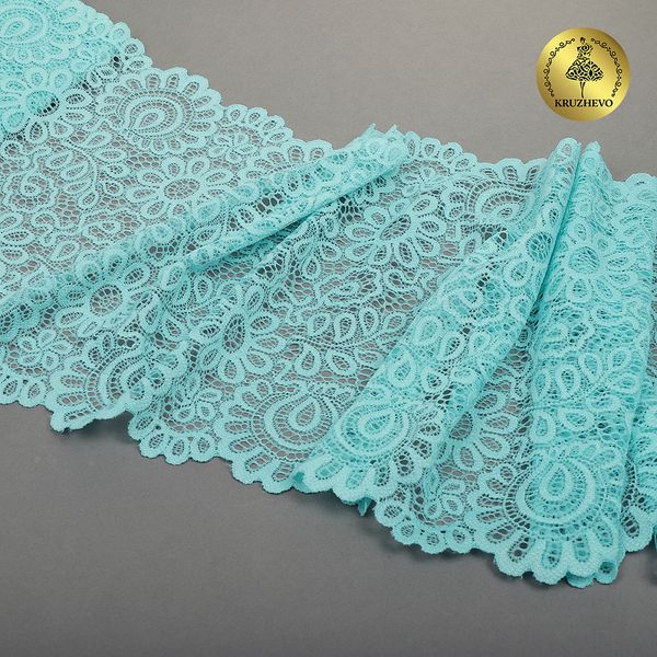 Кружево бельевое эластичное 205 мм / 25 м, TBY.YSTL00839, цв.L422 тиффани, Kruzhevo