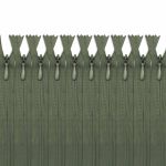 Молния потайная (скрытая) Т3 (3 мм) 1 зам., н/раз., 50 см, хаки, 31272 / 50, 10 шт