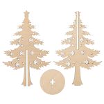 Заготовка из фанеры на подставке, 15 см, 01 Ель со звездой, Mr.Carving КЛ-15